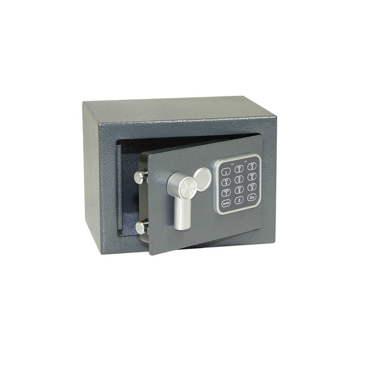 Ocelový sejf s elektronickým zámkem, číselnou  klávesnicí a páčkou k otevření RS.17.EDK