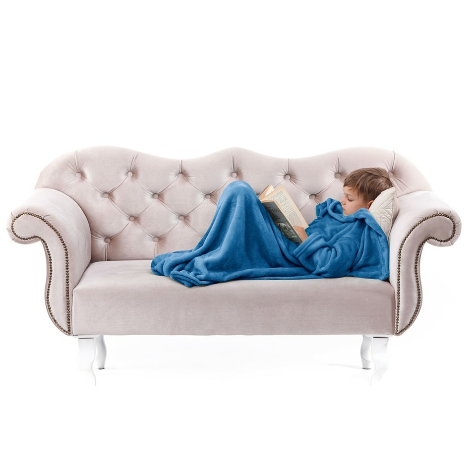 Decoking Deka s rukávy Lazy Kids indigo, 90 x 105 cm