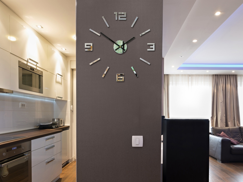 ModernClock 3D nalepovací hodiny Reden zrcadlové