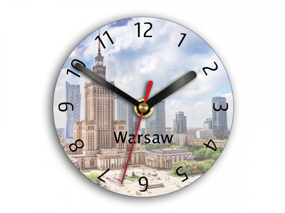 ModernClock 3D nalepovací hodiny Town černé