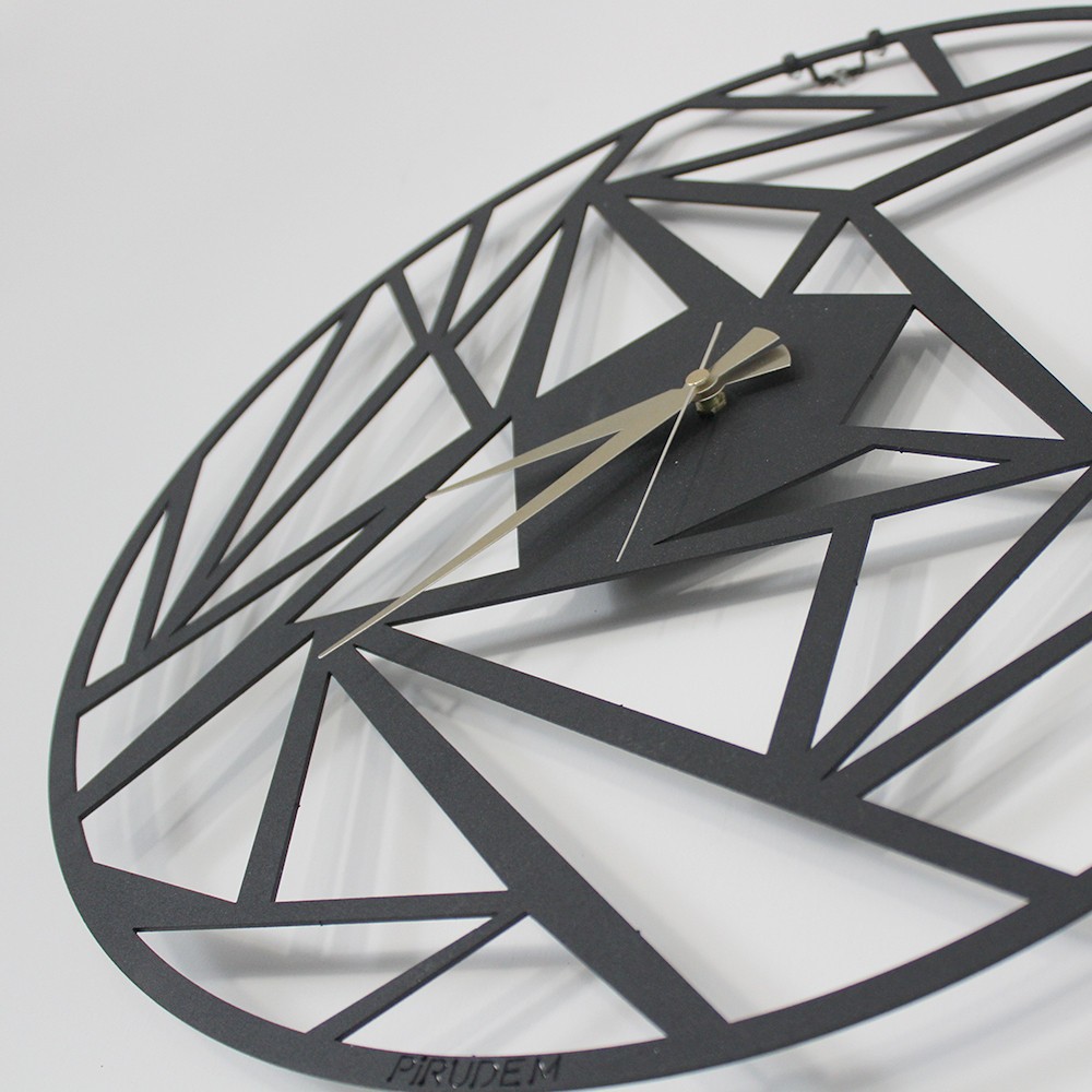 Wallity Dekorativní nástěnné hodiny Perspektif 50 cm černé