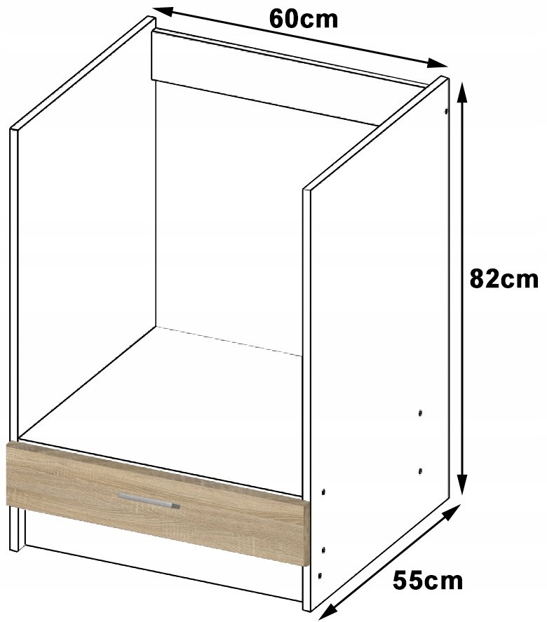 Ak furniture Kuchyňská skříňka Artus pod troubu S60