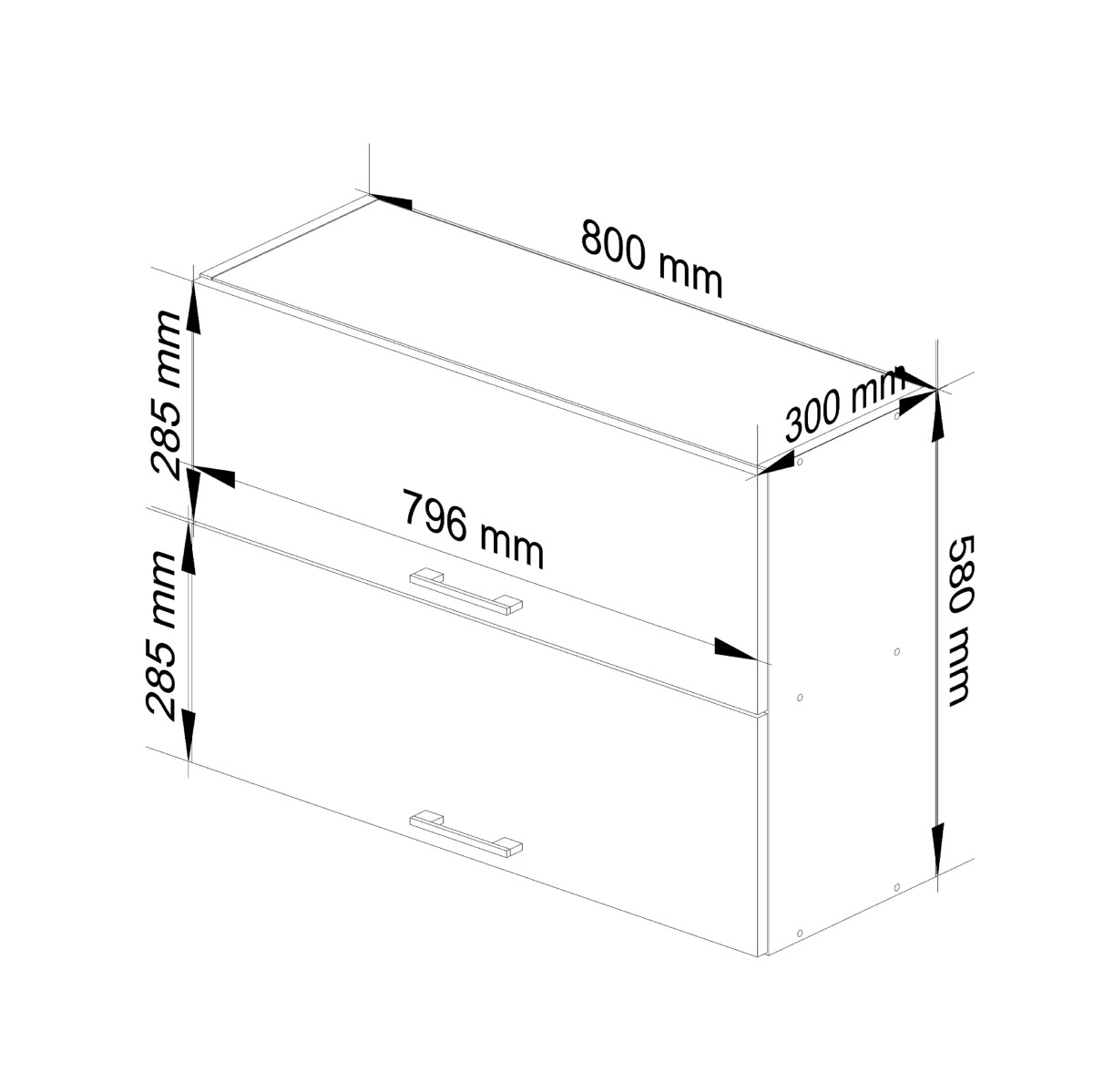 Ak furniture Kuchyňská skříňka Olivie W 80 cm cm bílá - závěsná