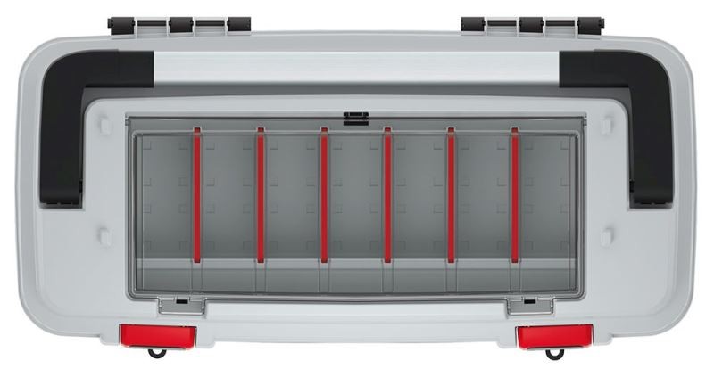 Prosperplast Kufr na nářadí OPTIMMAX VI černo-šedo-červený, varianta 58,6 cm