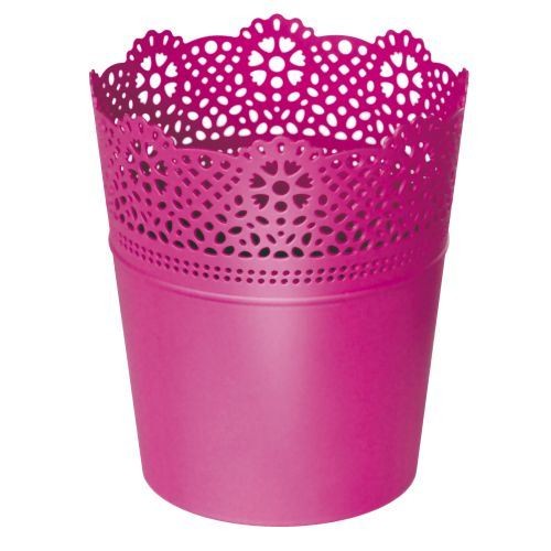 Prosperplast Květináč s krajkou Lace fuchsie, varianta 18 cm