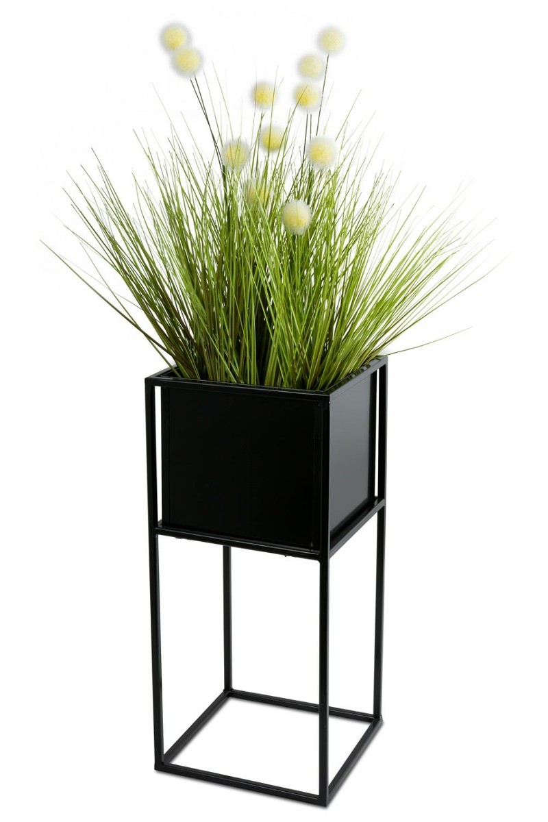 DekorStyle Květinový stojan Willa 50 cm černý