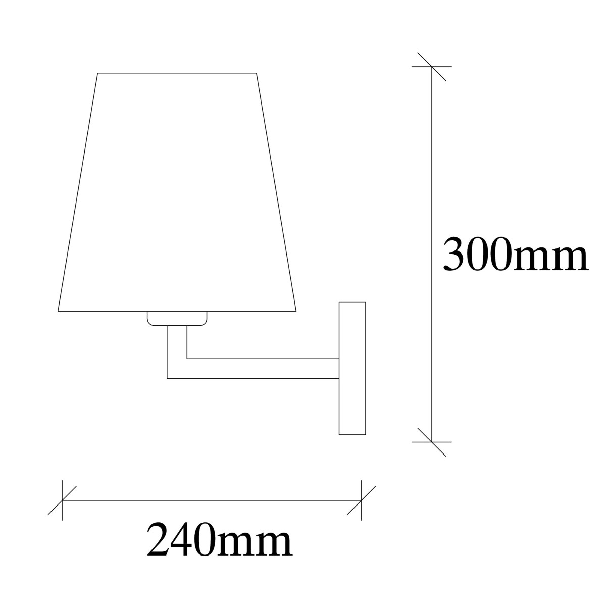 Opviq Nástěnná lampa Profil I černá