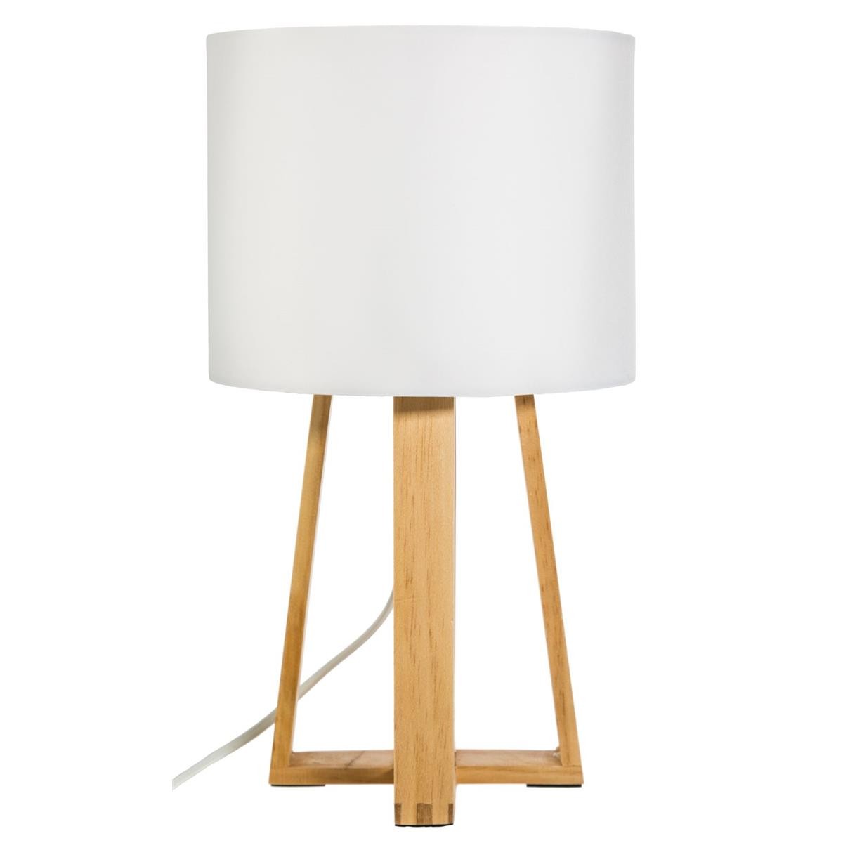 DekorStyle Noční lampa Molu bílá 34,5 cm