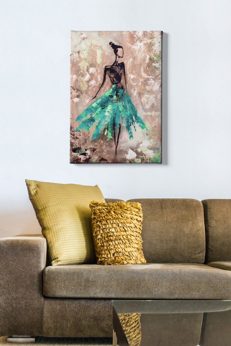 Wallity Obraz na plátně Ballerina 50x70 cm