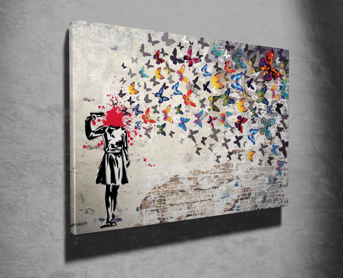 Wallity Obraz na plátně Butterfly dead WY51 70x100 cm