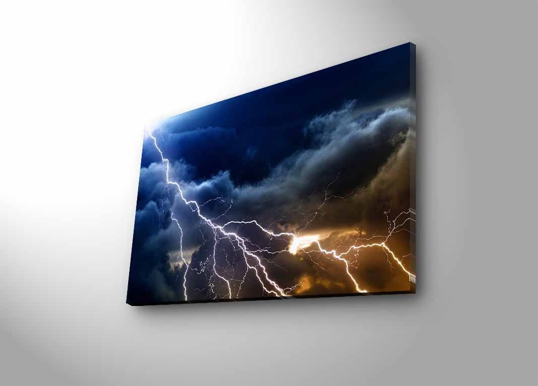 Wallity Obraz s LED osvětlením BLESK NA NEBI 26 45 x 70 cm