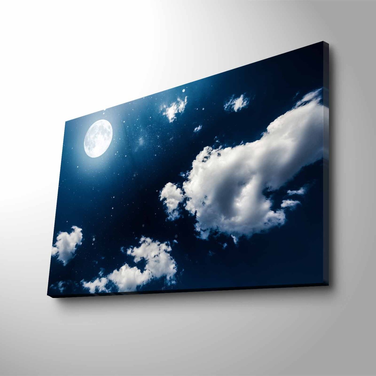 Wallity Obraz s LED osvětlením SVIT MĚSÍCE 45 x 70 cm