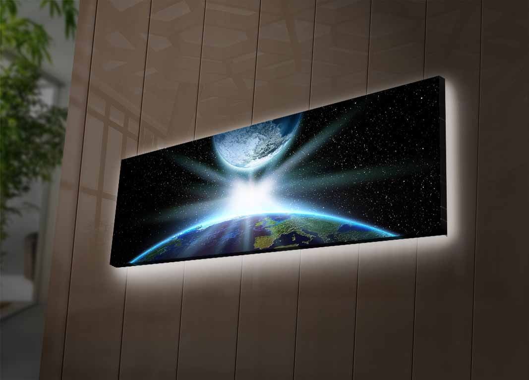 Wallity Obraz s LED osvětlením ZÁBLESK VE VESMÍRU 30 x 90 cm