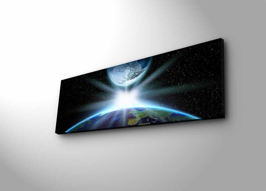Wallity Obraz s LED osvětlením ZÁBLESK VE VESMÍRU 30 x 90 cm