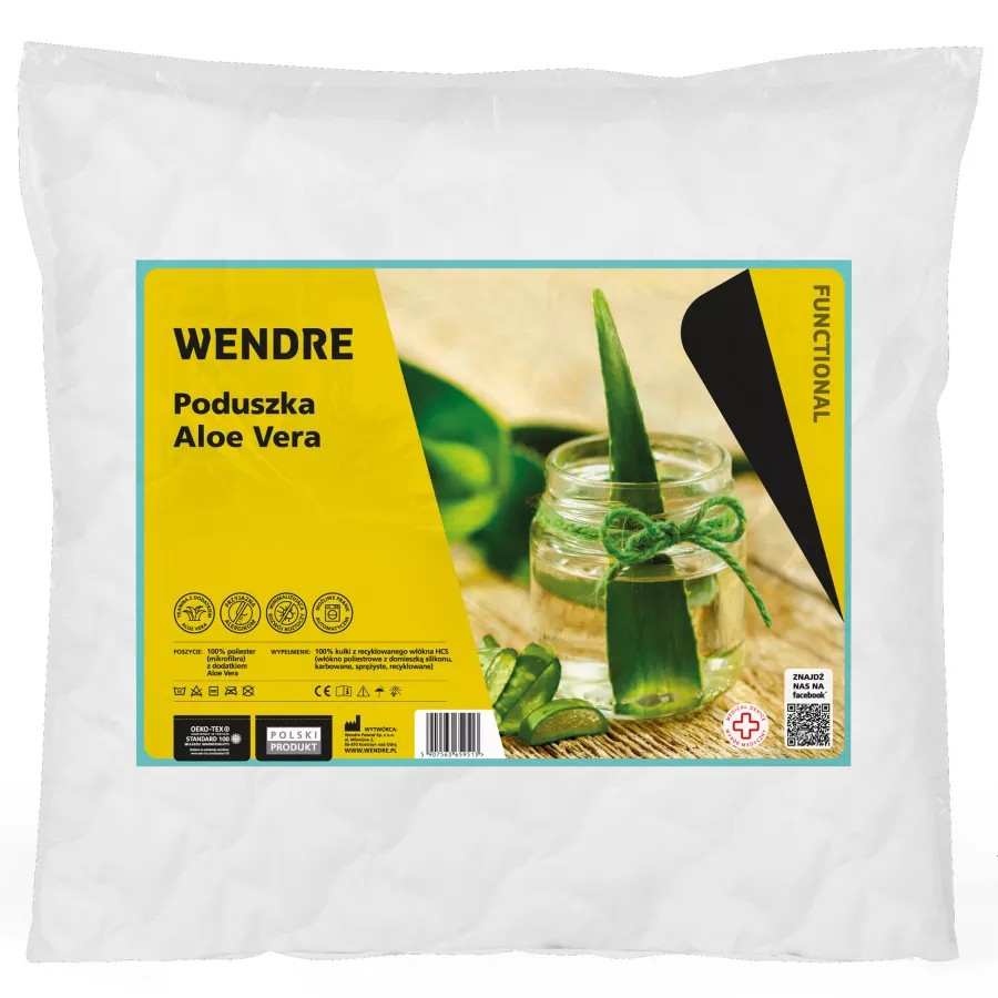 FDM Polštář Aloe Vera 40x40 bílý