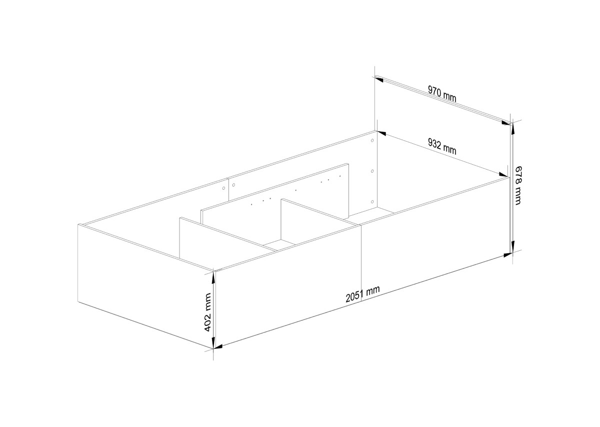 Ak furniture Postel CLP 90x200 cm s roštem dub sonoma