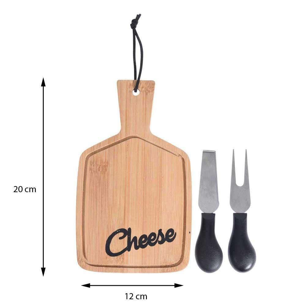 DekorStyle Servírovací prkénko na sýr + nože
