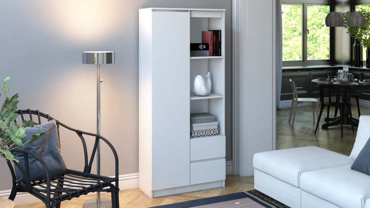 TP Living Skříň RS-80 BILY bílá