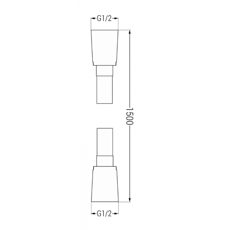 Sprchová hadice MEXEN 150 cm grafit