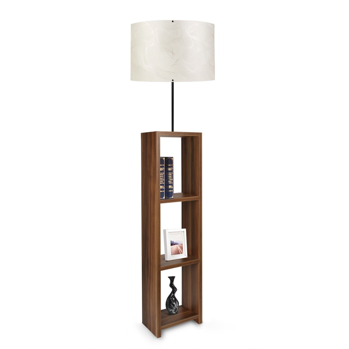 Opviq Stojací lampa AYD 140 cm ecru-hnědá