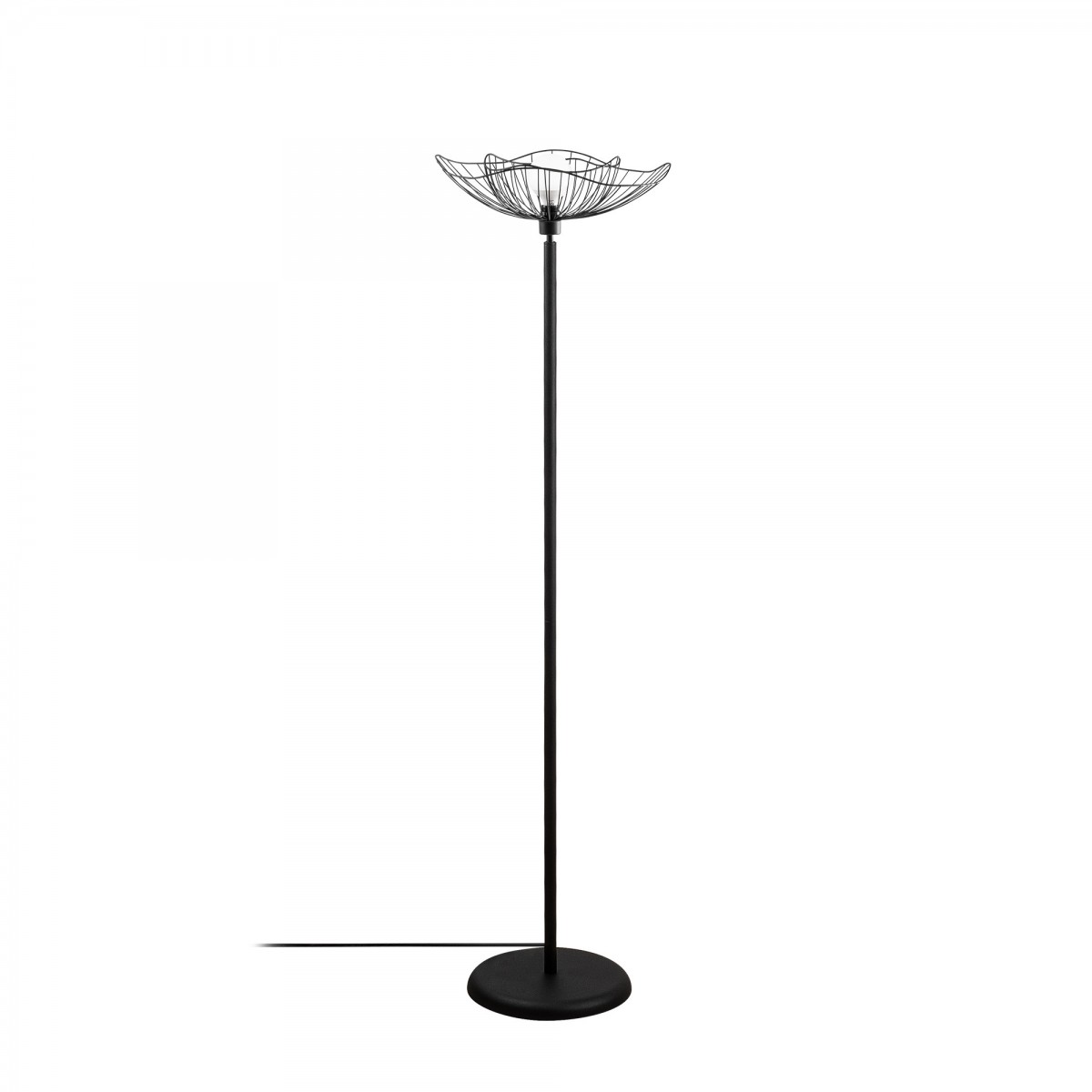 Opviq Stojací lampa Farac 148 cm černá