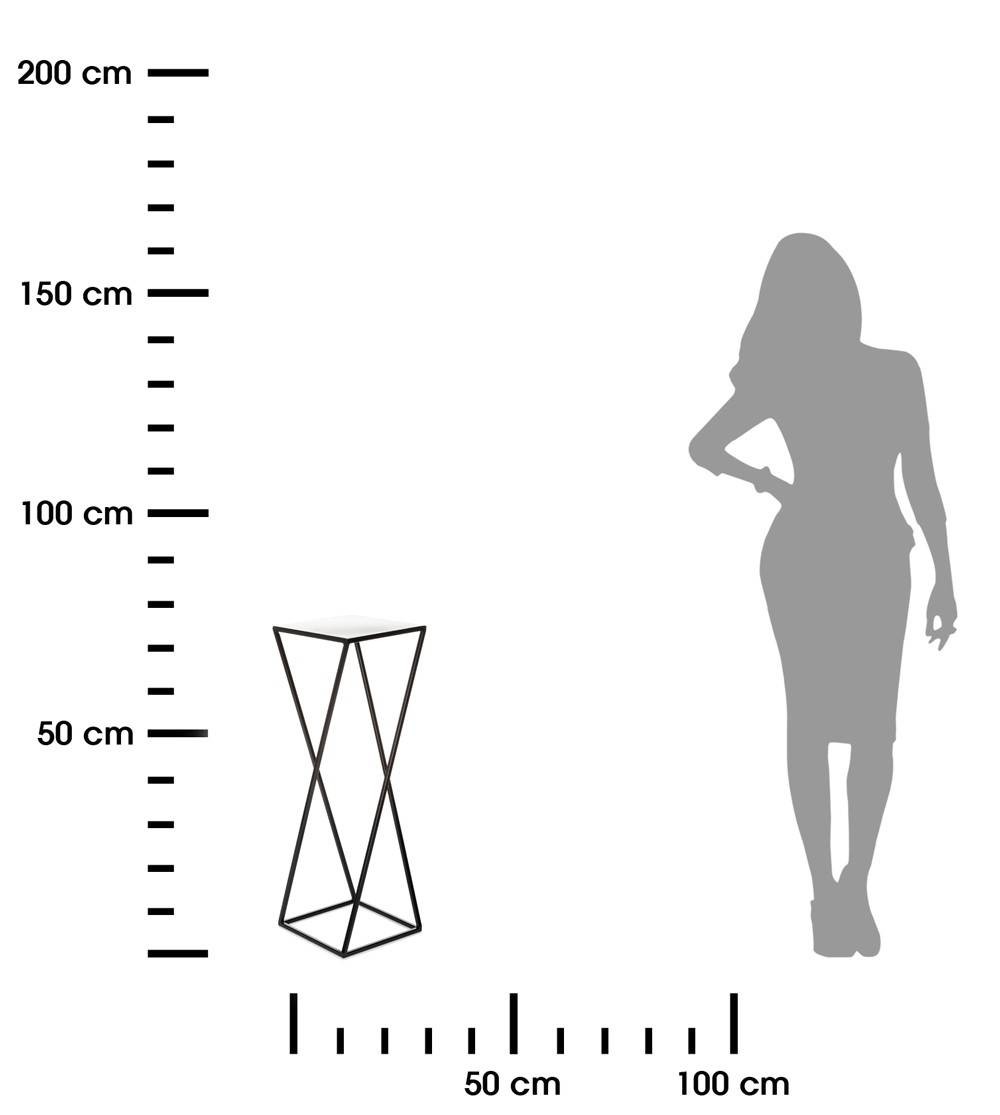 DekorStyle Stojan na květiny LEKOK 70 cm černý