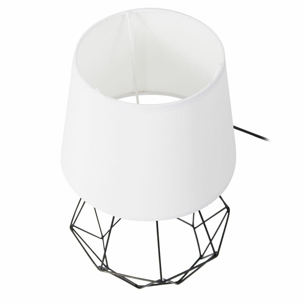 DekorStyle Stolní lampa DIAMENT 2v1- černá/bílá