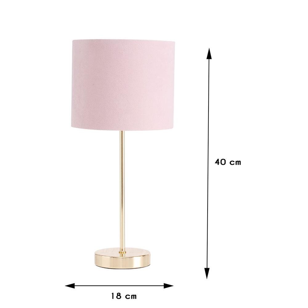 DekorStyle Stolní lampa Lorie růžová