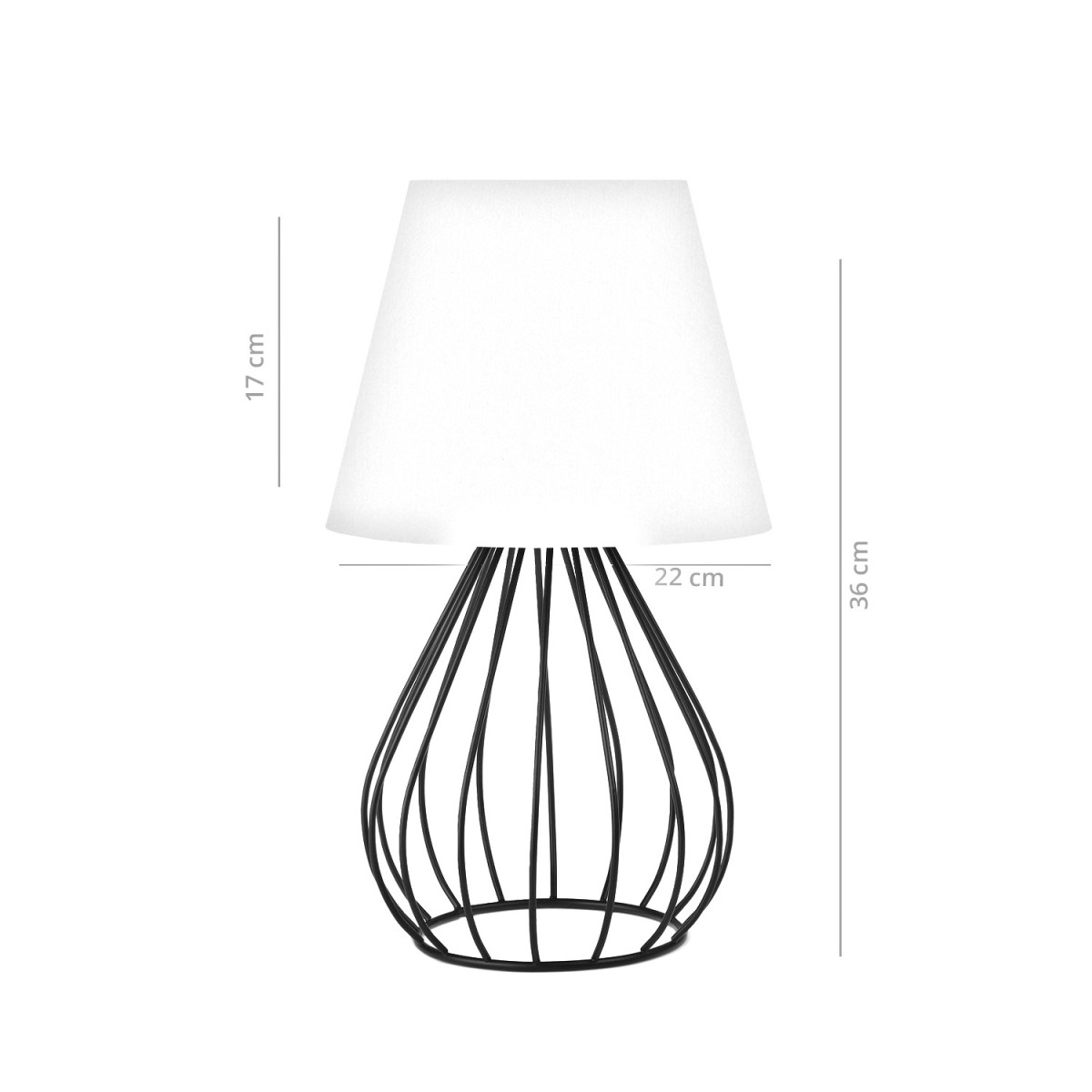 Opviq Stolní lampa Shade VI krémová