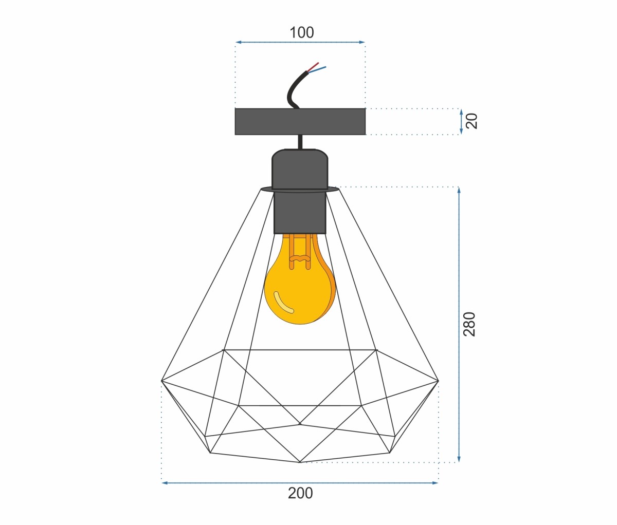 TooLight Stropní svítidlo Reno 180986D