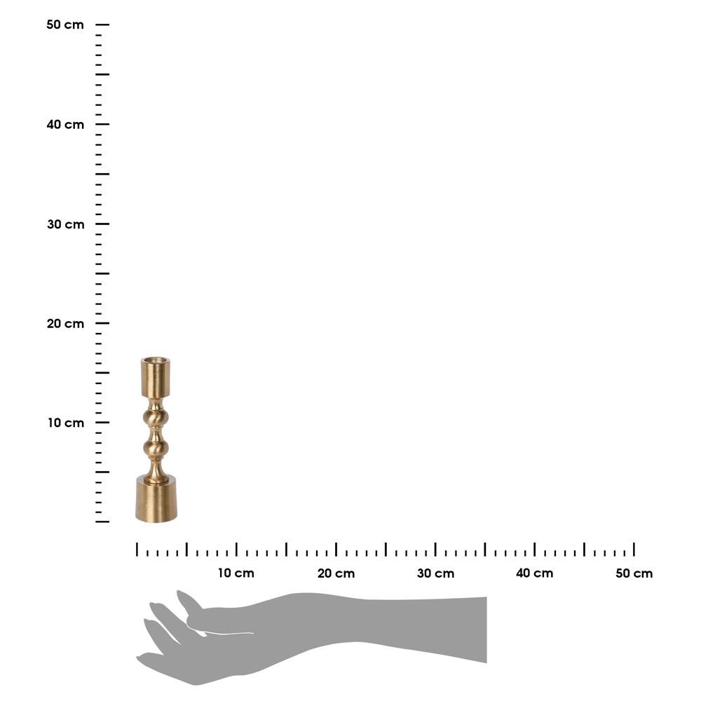 DekorStyle Svícen Dina 16 cm zlatý