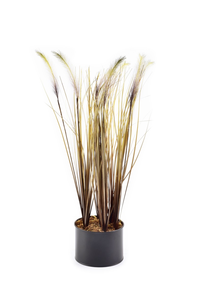 Mondex Umělá květina GRASS 55 cm žluto-hnědá