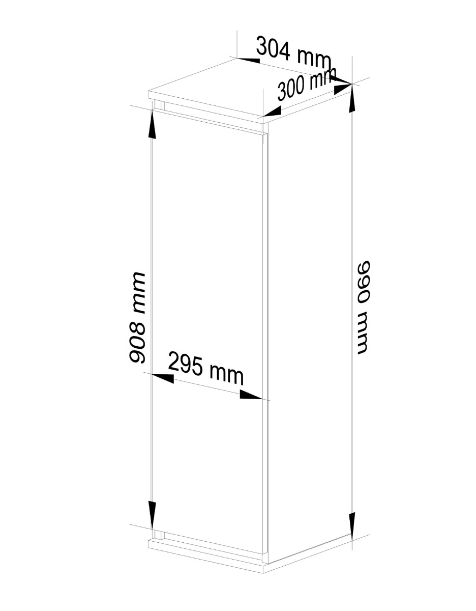 Ak furniture Závěsná vitrína Star 30 cm sonoma/venge