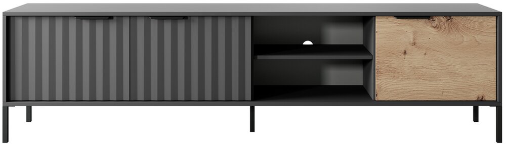 Tv stolek RIVER 203 3D, černá / artisan