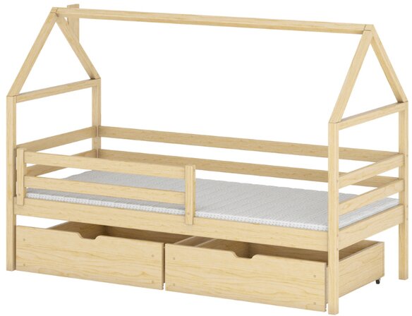 Domečková postel ATLAS 80x160, borovice