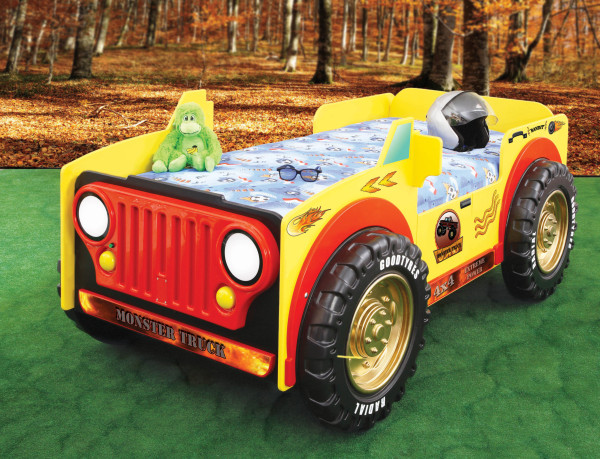 Artplast Dětská postel MONSTER TRUCK | 90 x 190 cm