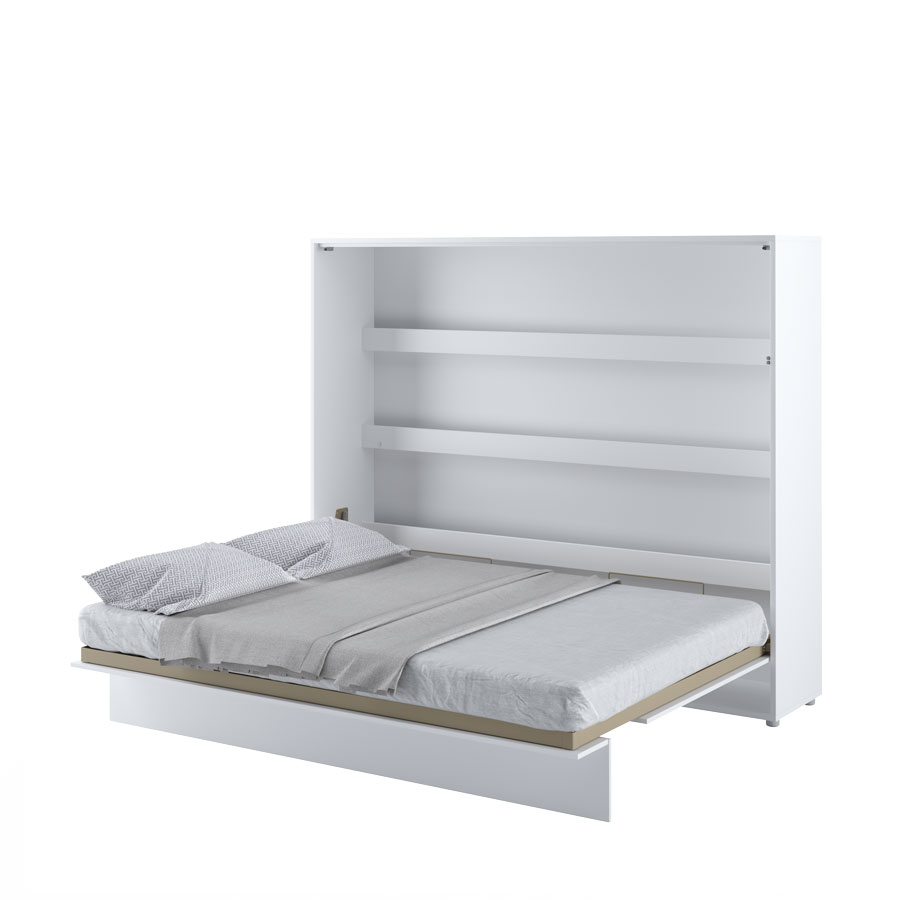 Dig-net nábytek Sklápěcí postel Lenart BED CONCEPT BC-14p | bílý lesk 160 x 200 cm