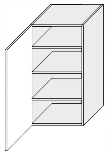 ArtExt Kuchyňská skříňka horní, W4 / 45 Emporium Barva korpusu: Lava