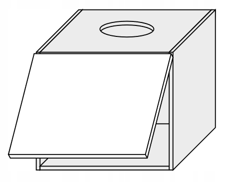 ArtExt Kuchyňská skříňka horní, W8 / 60 Quantum Barva korpusu: Lava