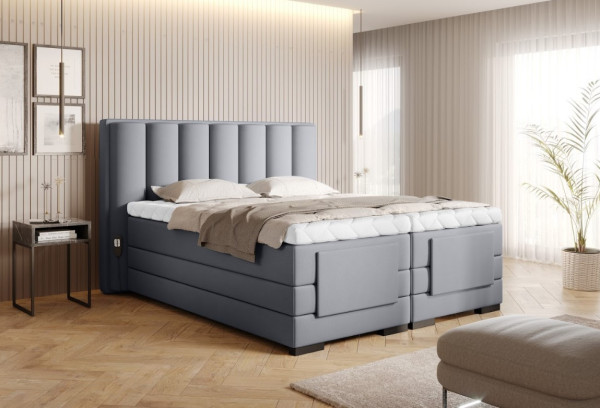 Artelta Manželská postel VEROS Boxspring | elektrická polohovatelná 140 x 200 cm Barva: Savoi 38