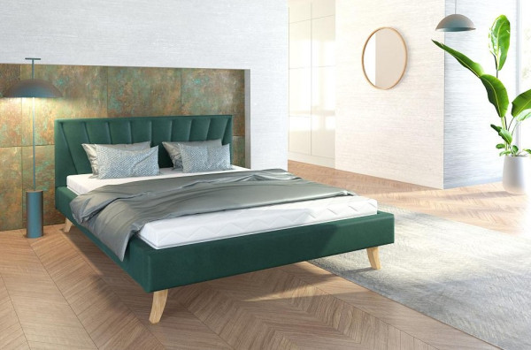 FDM Čalouněná manželská postel HEAVEN | 140 x 200 cm Barva: Fialová