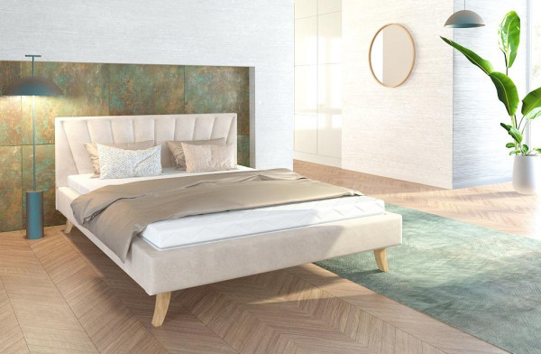 FDM Čalouněná manželská postel HEAVEN | 140 x 200 cm Barva: Zelená