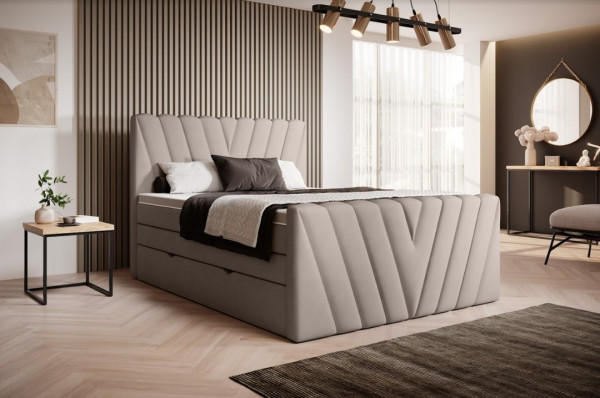 Artelta Manželská postel CANDICE Boxspring | 180 x 200 cm Barva: Savoi 07