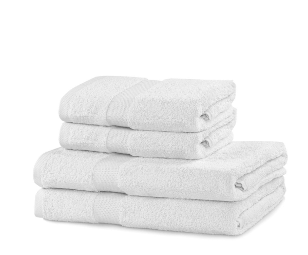 ArtFlhf Sada ručníků MARINA | šedá 4ks Barva: Bílá