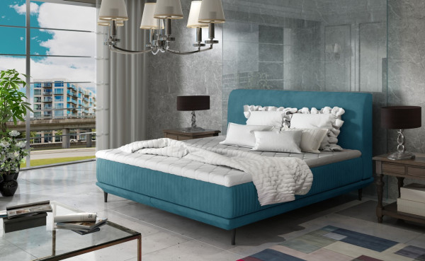 Artelta Manželská postel ASTERIA | 160 x 200 cm Barva: Modrá / Jasmine 85
