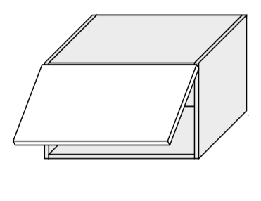 ArtExt Vrchní kuchyňská skříňka Napoli W4B / 50 POVRCHOVÁ ÚPRAVA DVÍŘEK: MAT, BAREVNÉ PROVEDENÍ KORPUSU: BÍLÁ