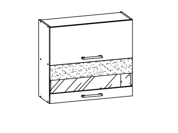 RUTHIN, horní vitrína G80W, buk