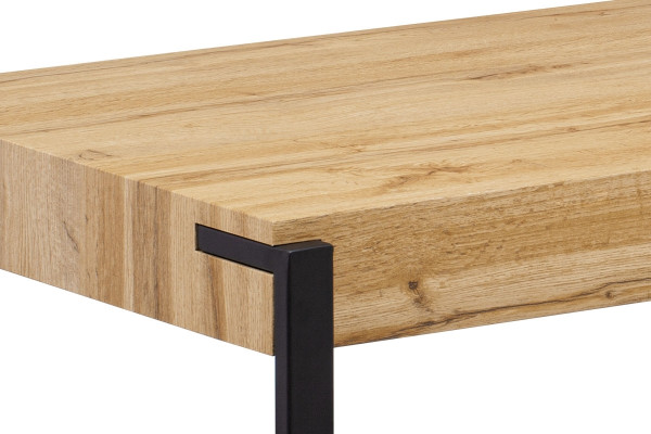 Konferenční stolek AWENEG, dub divoký/černý kov