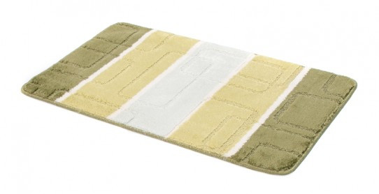 Koupelnový kobereček A5020 MULTI dlaždice - zelený