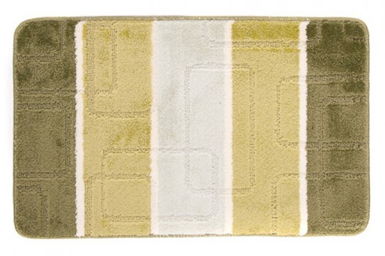 Koupelnový kobereček A5020 MULTI dlaždice - zelený